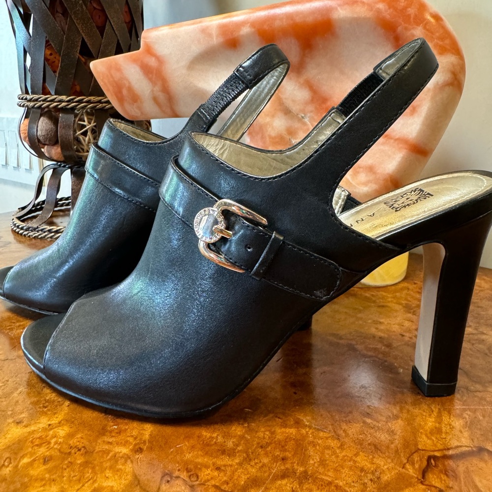 Anne Klein Sling Back Mules black 7.5